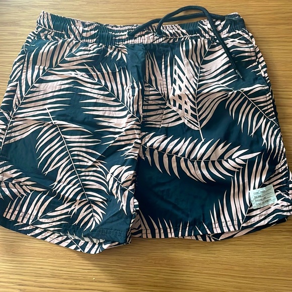 Adam Levine - swim trunks. pink and black. size small. trendy! - Picture 1 of 4